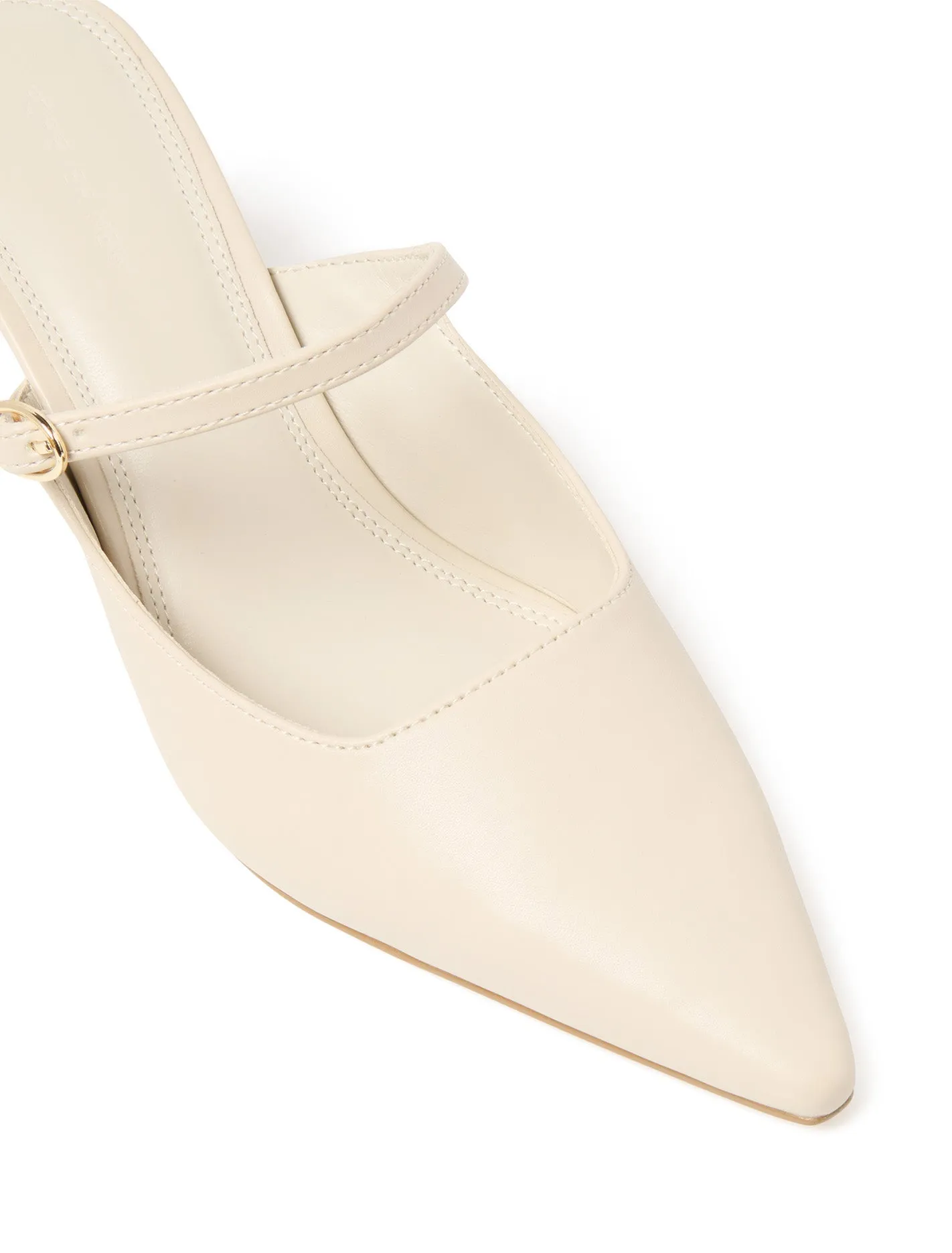 Leandra Instep Strap Mule Heel