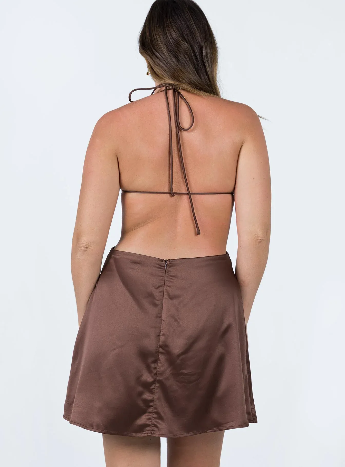 Lexie Mini Dress Brown