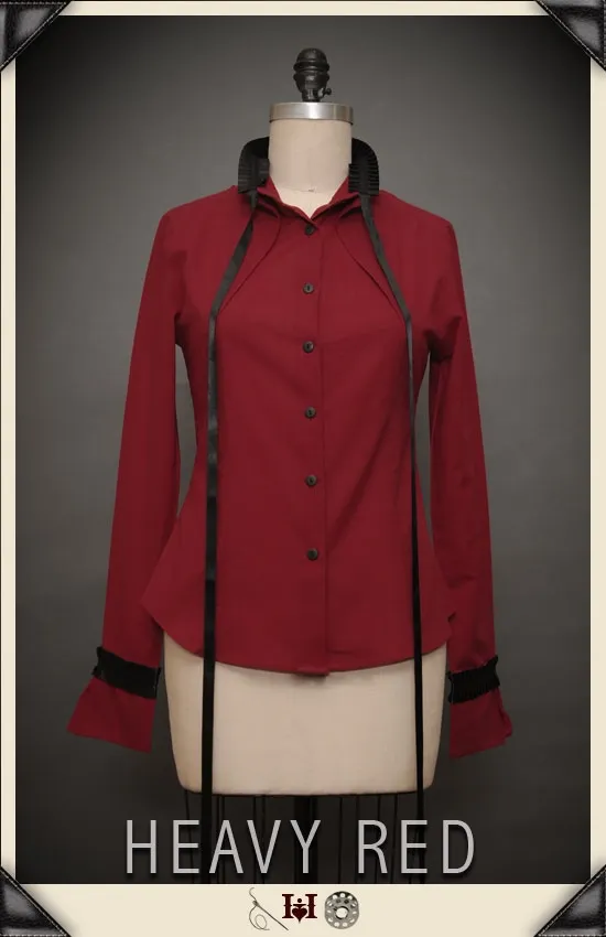 Lizzy's Madness Pleated Collar Court Shirt