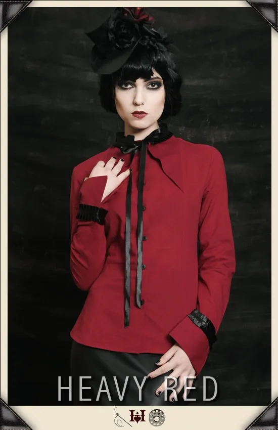 Lizzy's Madness Pleated Collar Court Shirt