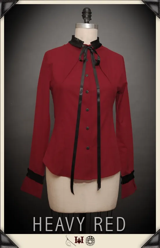 Lizzy's Madness Pleated Collar Court Shirt