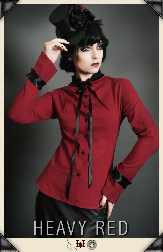 Lizzy's Madness Pleated Collar Court Shirt