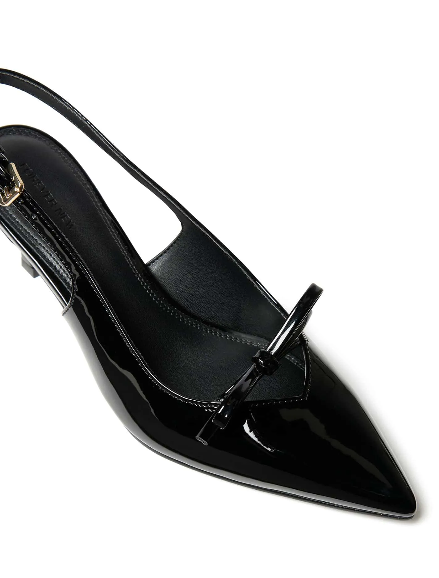 Margo Bow Trim Slingback Heel
