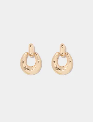 Mari Metal Drop Earrings
