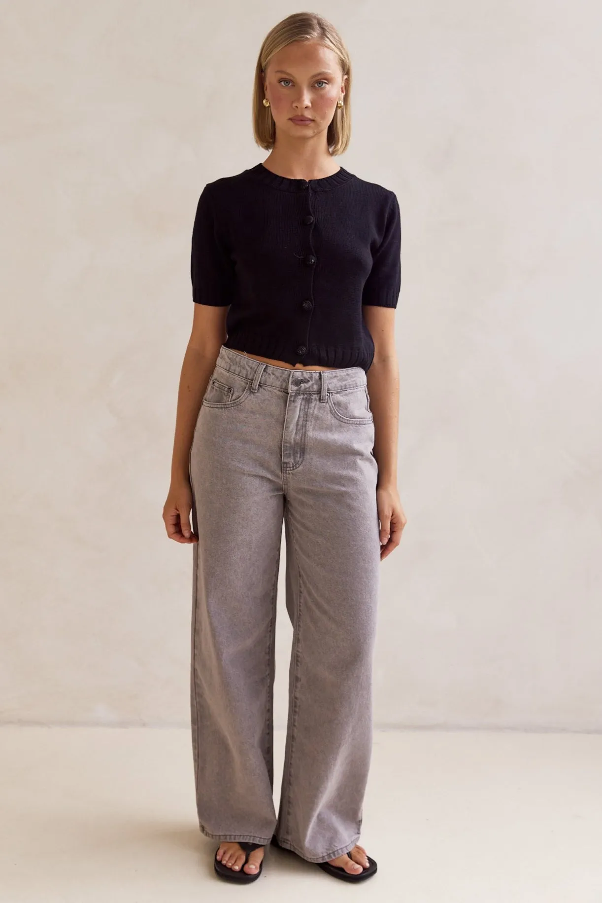 Noah Boyfriend Jean (Grey)