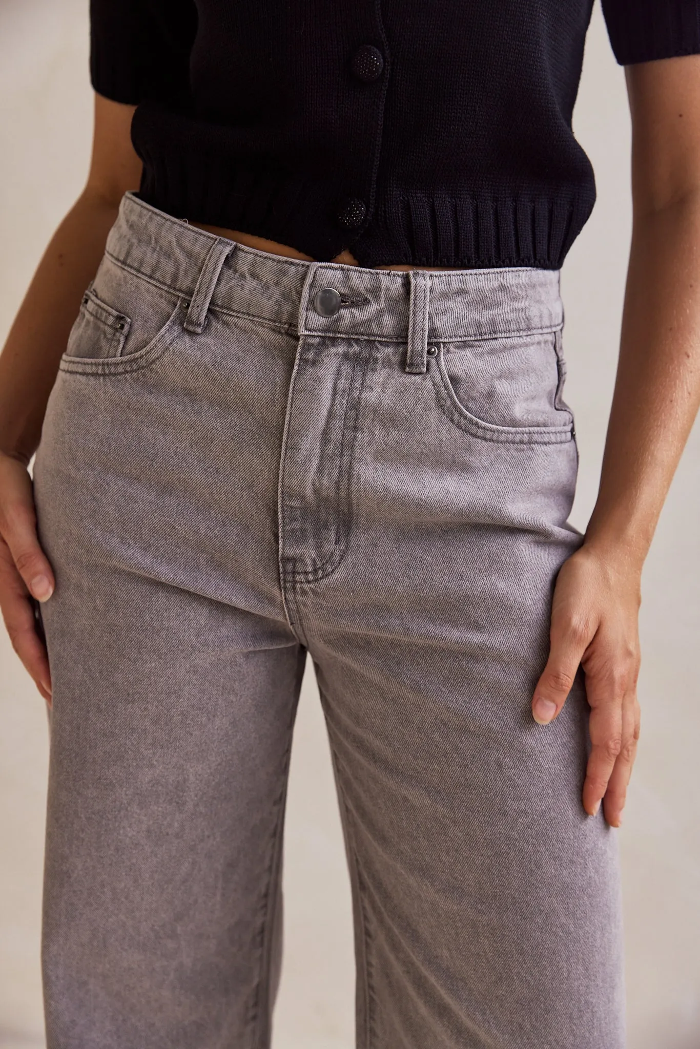 Noah Boyfriend Jean (Grey)