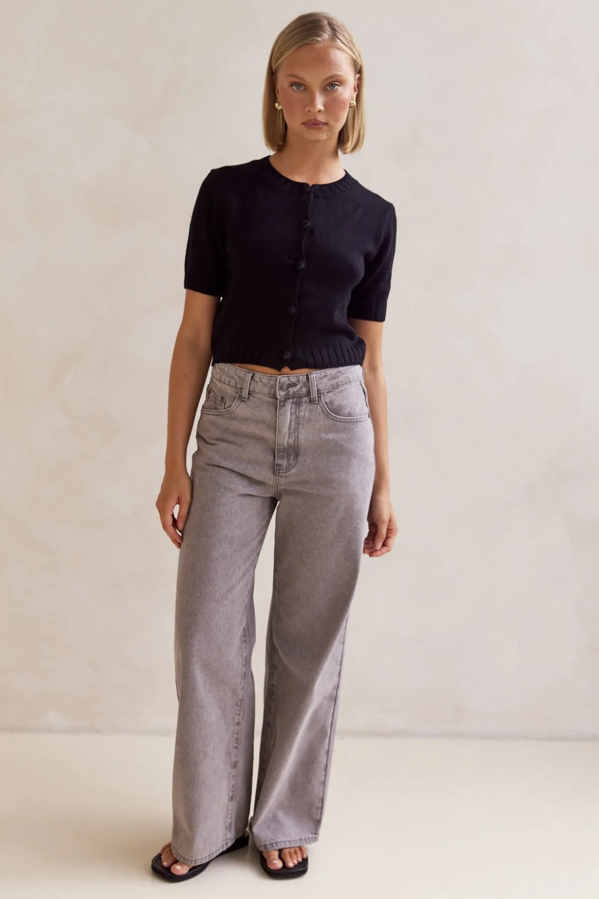 Noah Boyfriend Jean (Grey)