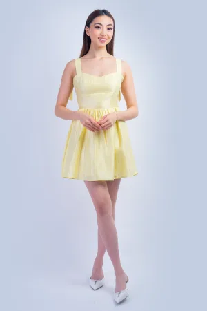 Pale Yellow Bow Dress
