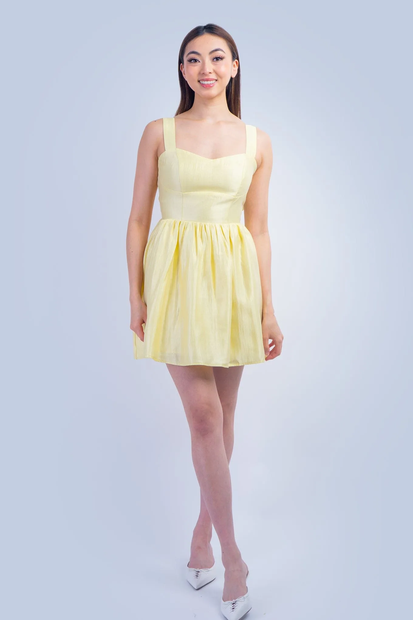 Pale Yellow Bow Dress