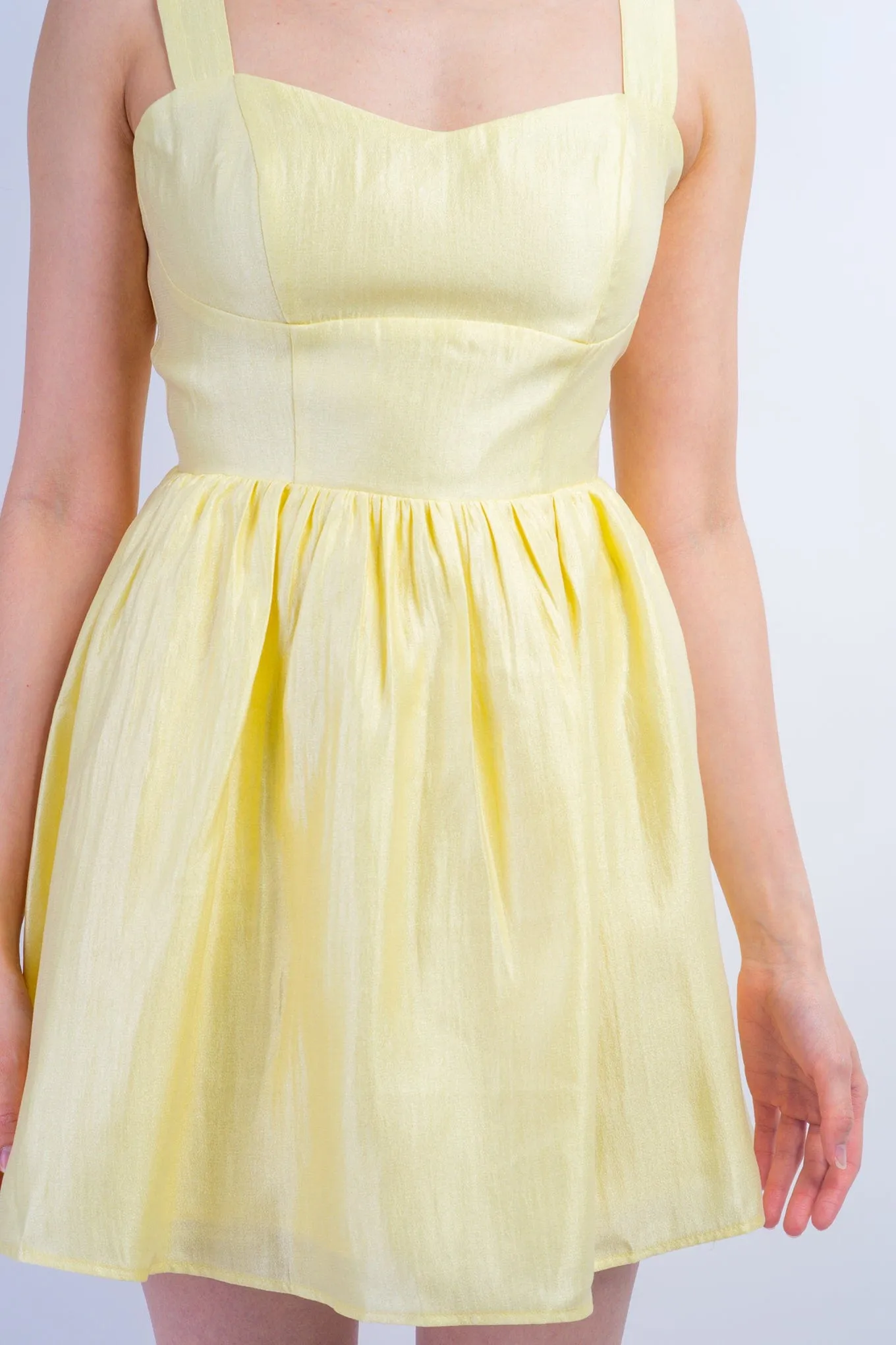 Pale Yellow Bow Dress
