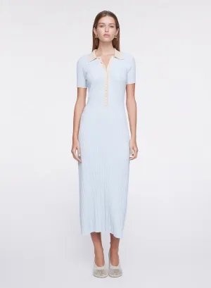 PENELOPE DRESS (POLAR W/ MALT TRIM)