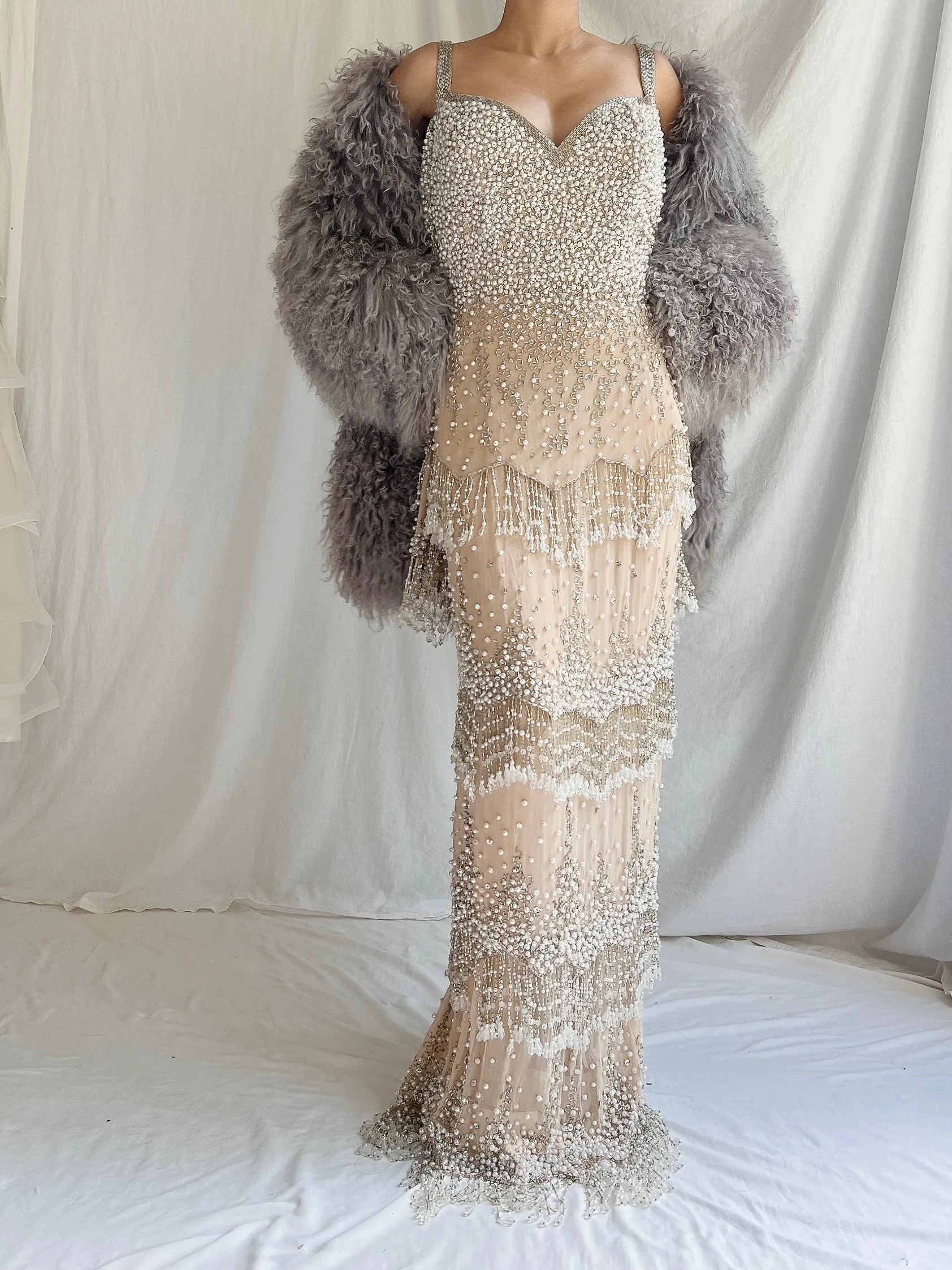 RARE Pewter Gray Mongolian Coat - M