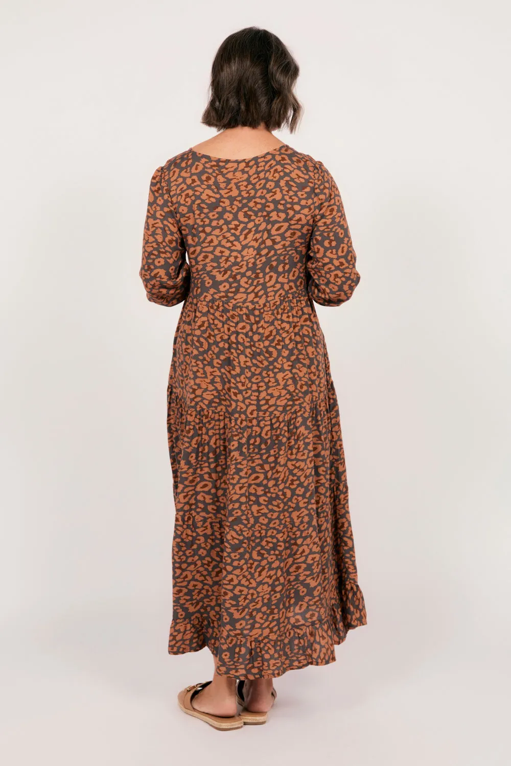 Sabre 3/4 Sleeve Dress in Cheetah
