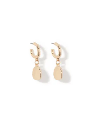 Selena Stone Huggie Earrings
