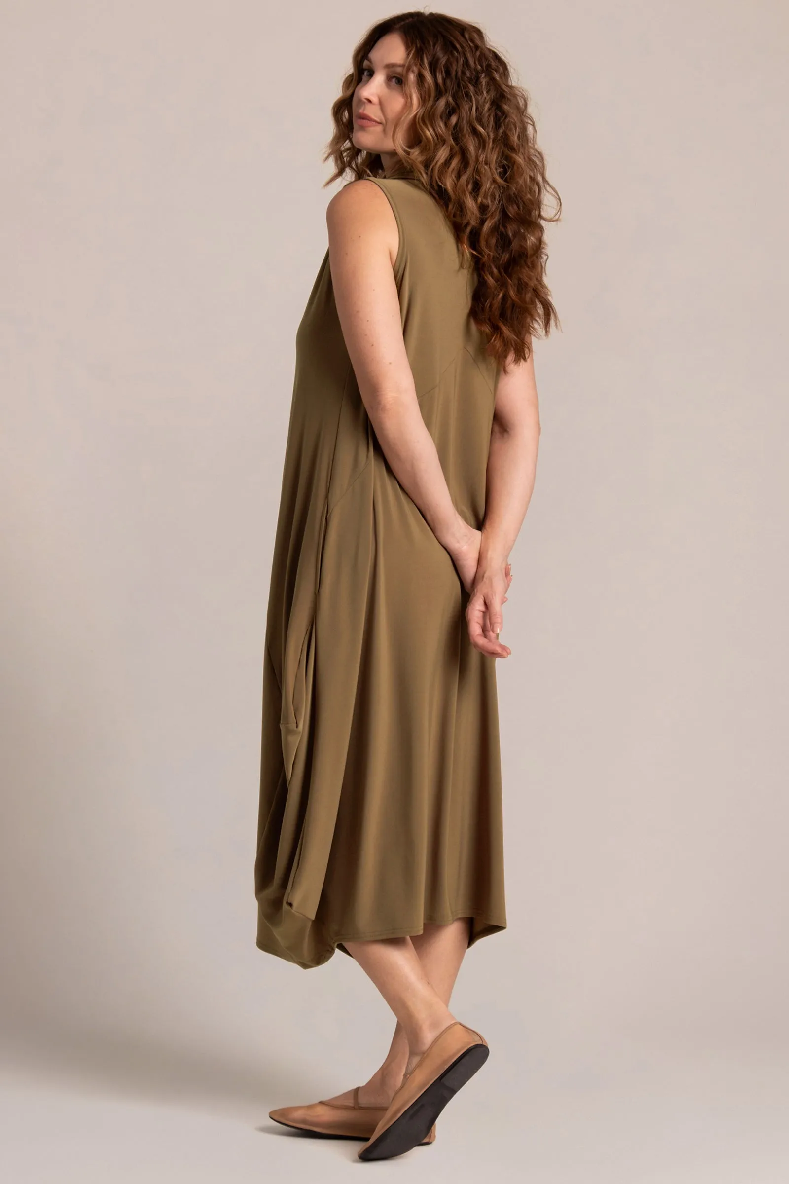 Sleeveless Dream Dress | Sepia