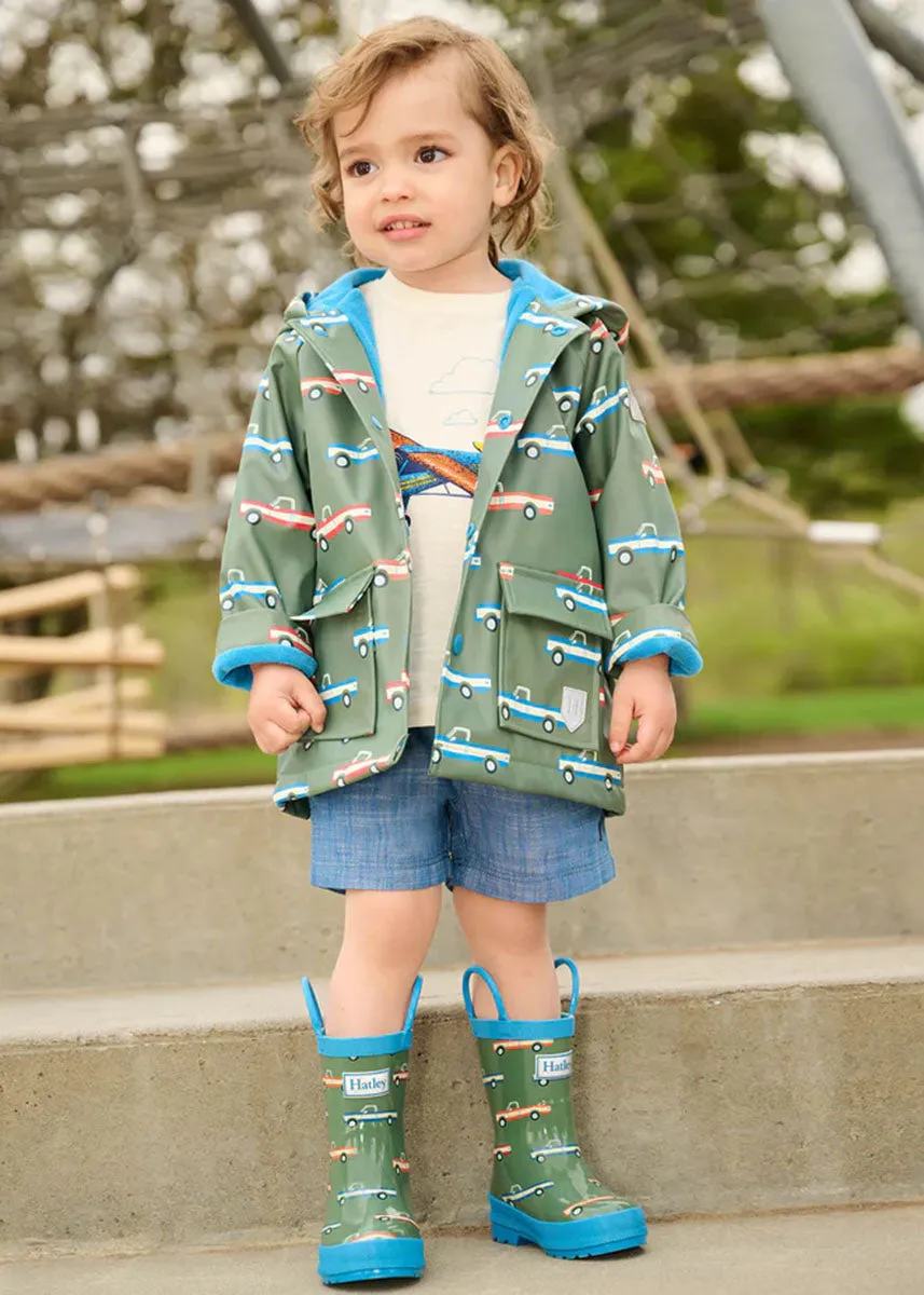 Snap Raincoat - Big Trucks
