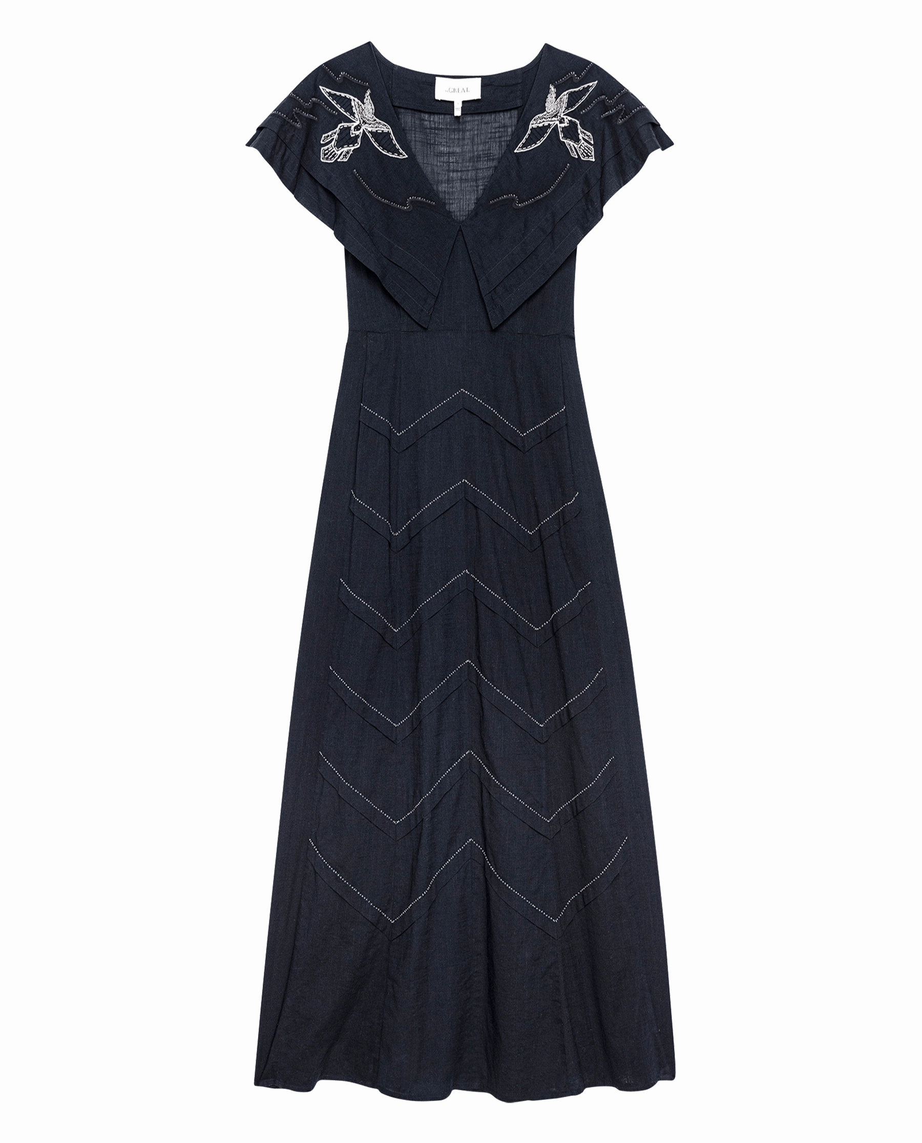 The Beaded Partridge Dress. -- Black