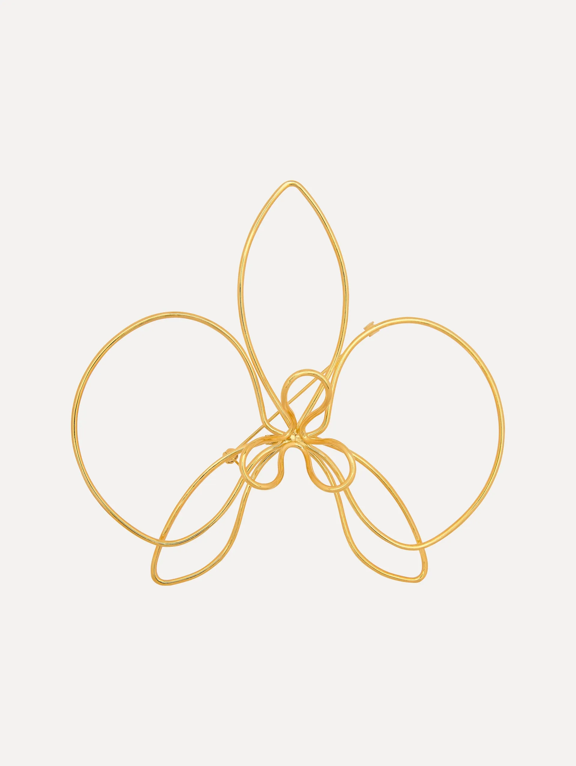 Threaded Orchid Brooch