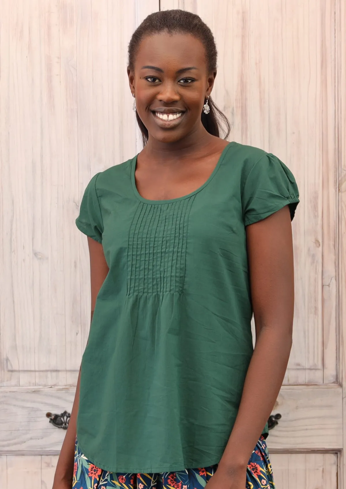 Tulsi Top Hunter Green