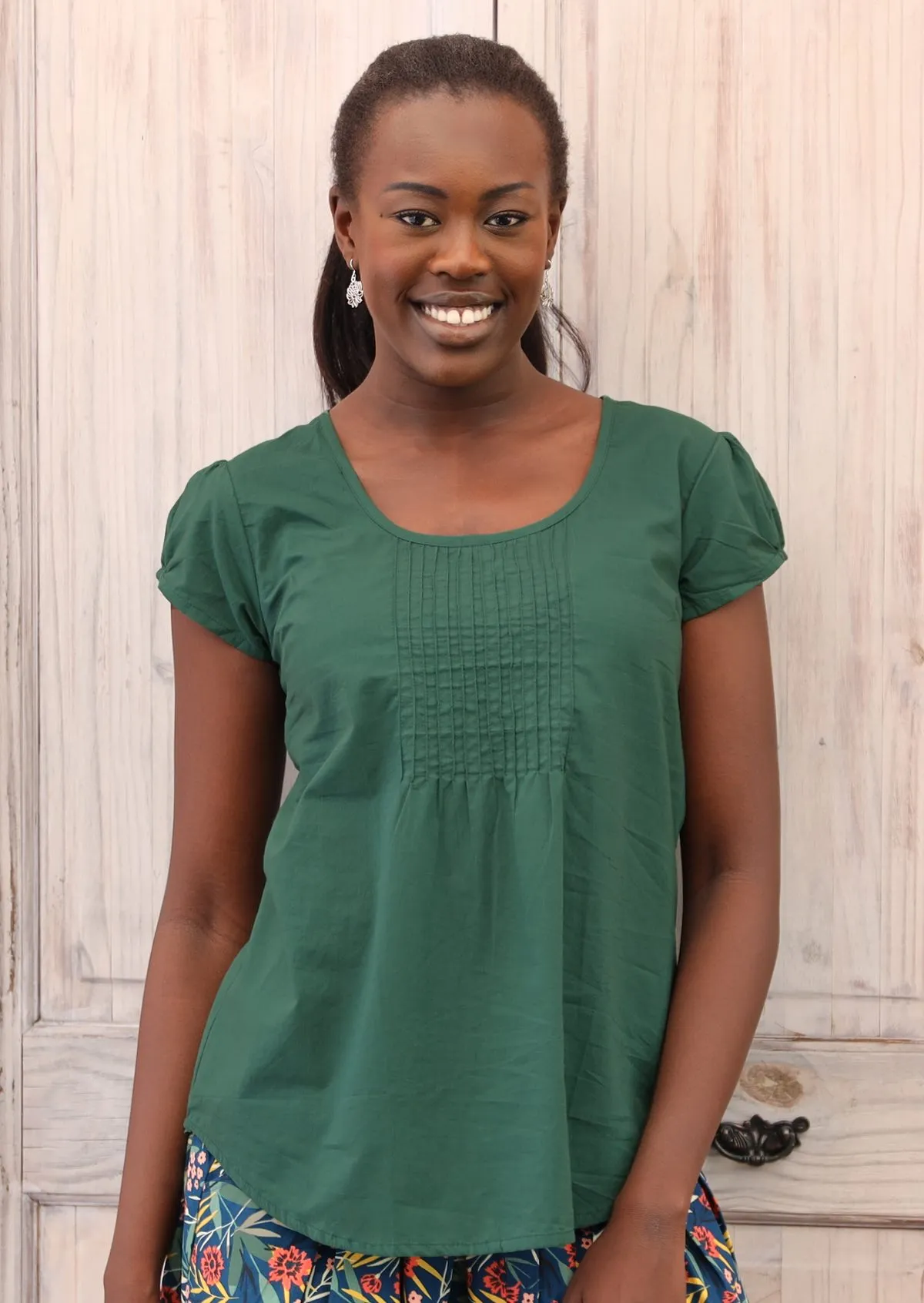 Tulsi Top Hunter Green