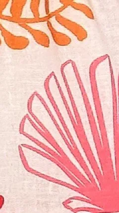 Vella Midi Dress - Pink / Orange Print