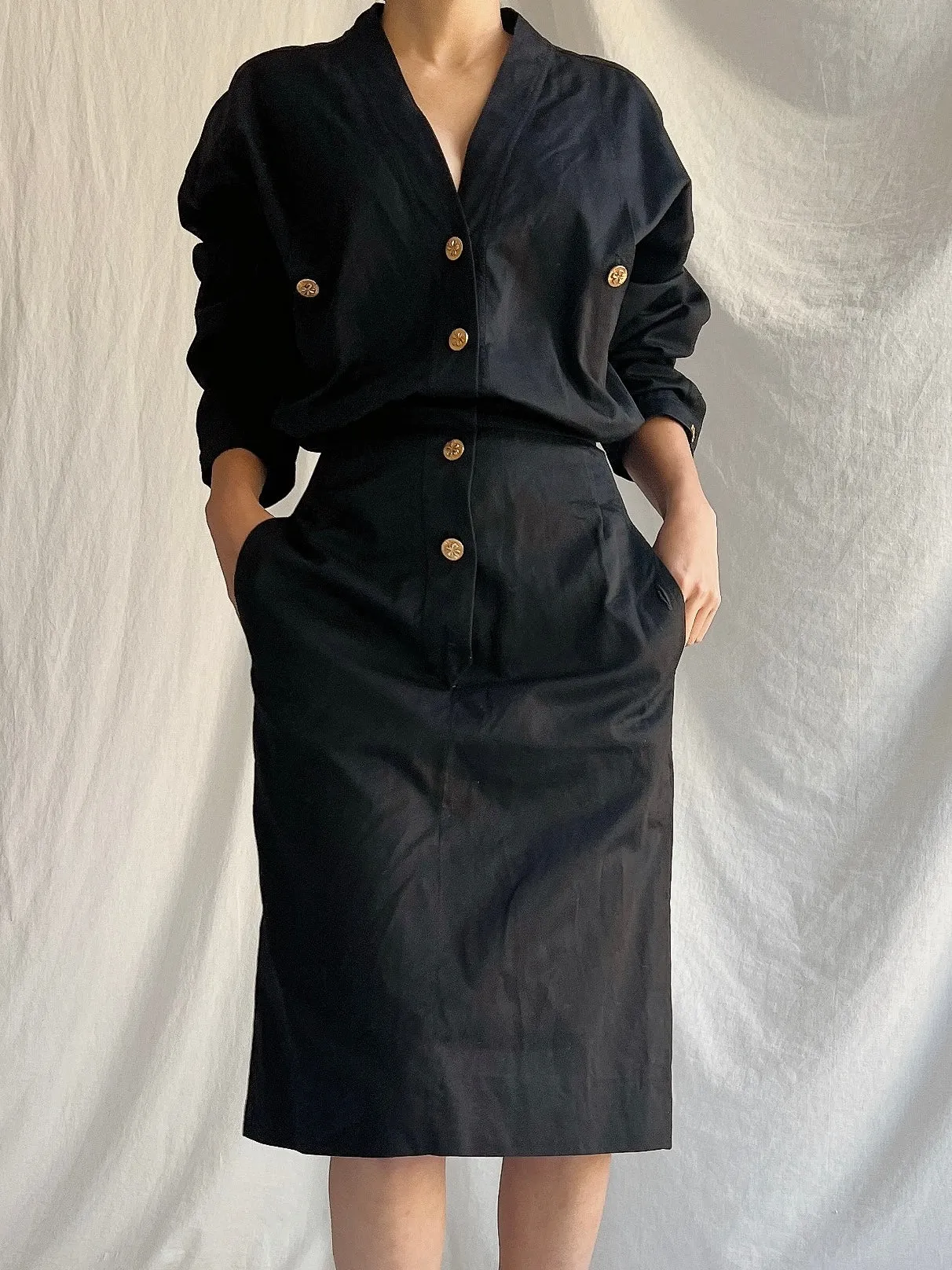 Vintage Chanel Cotton Dress - S