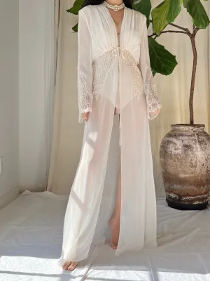 Vintage Chiffon Dressing Gown - S-L