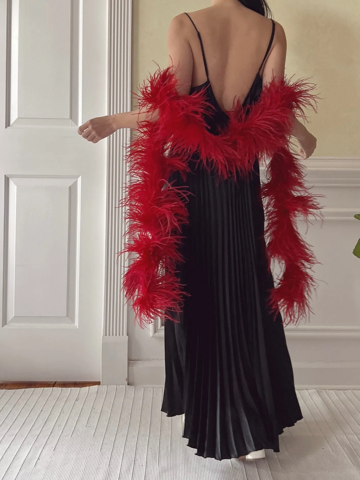 Vintage Pleated Dress - M