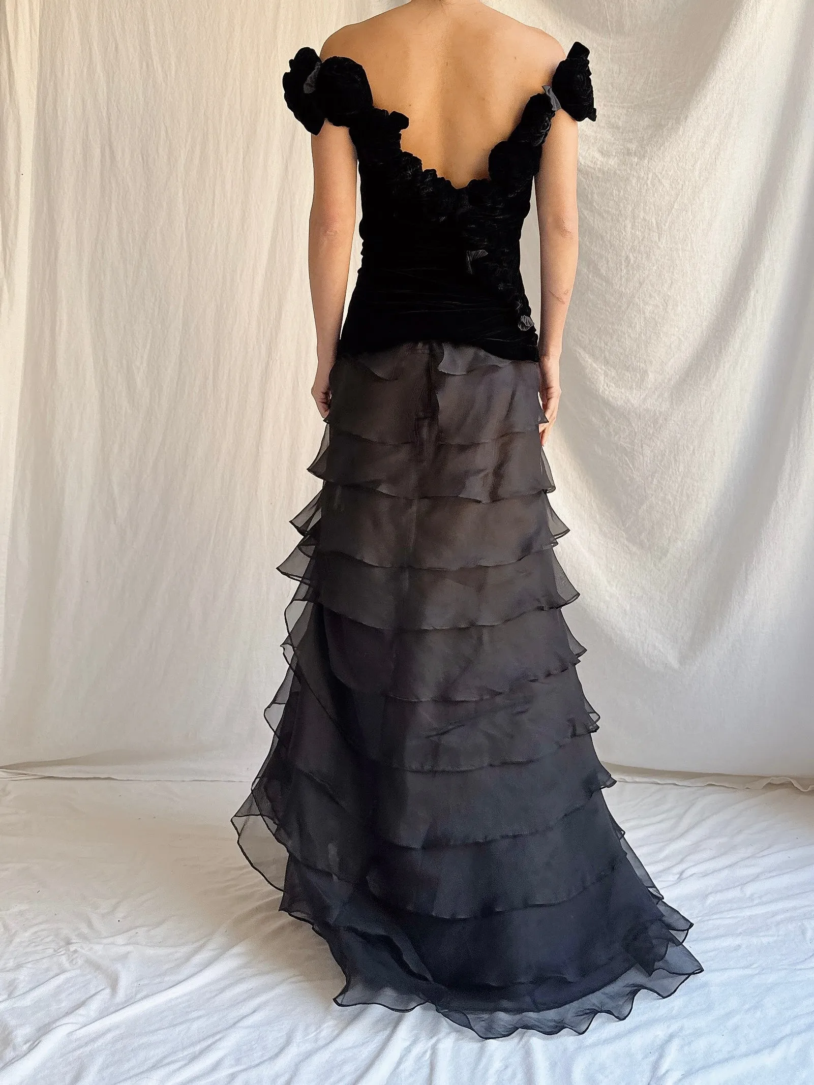Vintage Velvet and Silk Organza Set - M/L