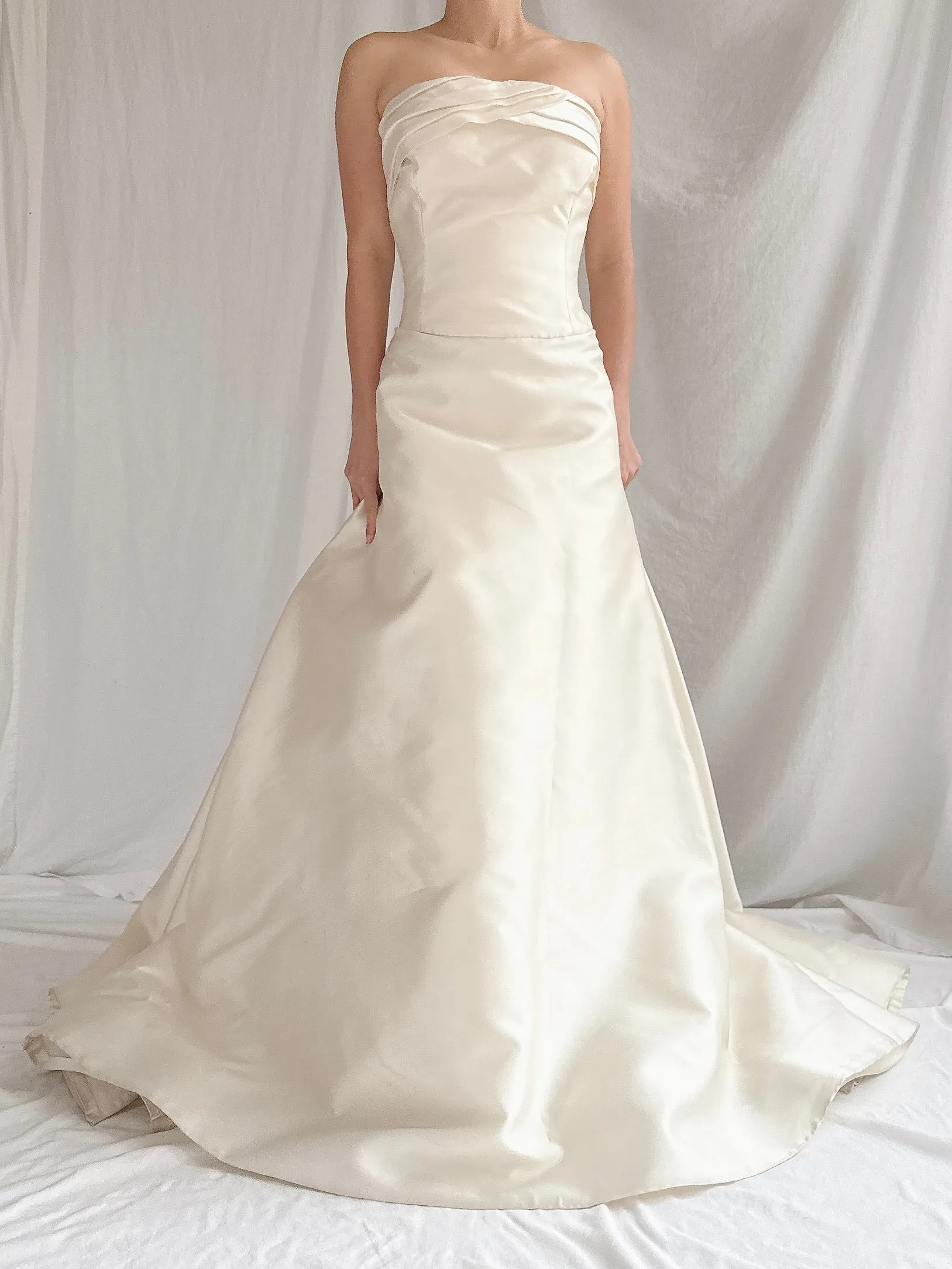 Vintage Vera Wang Silk Mikado Gown - L US 10