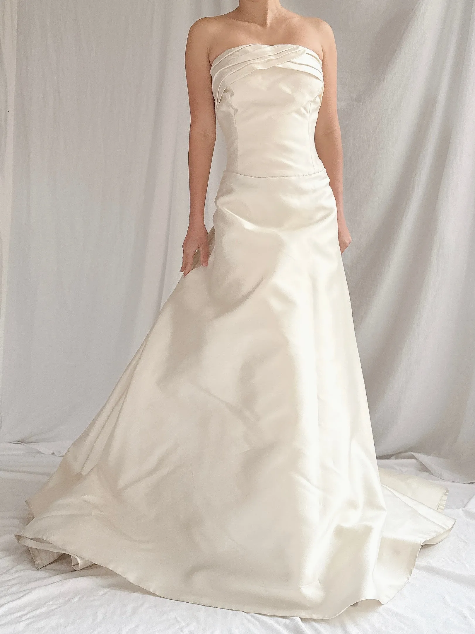 Vintage Vera Wang Silk Mikado Gown - L US 10