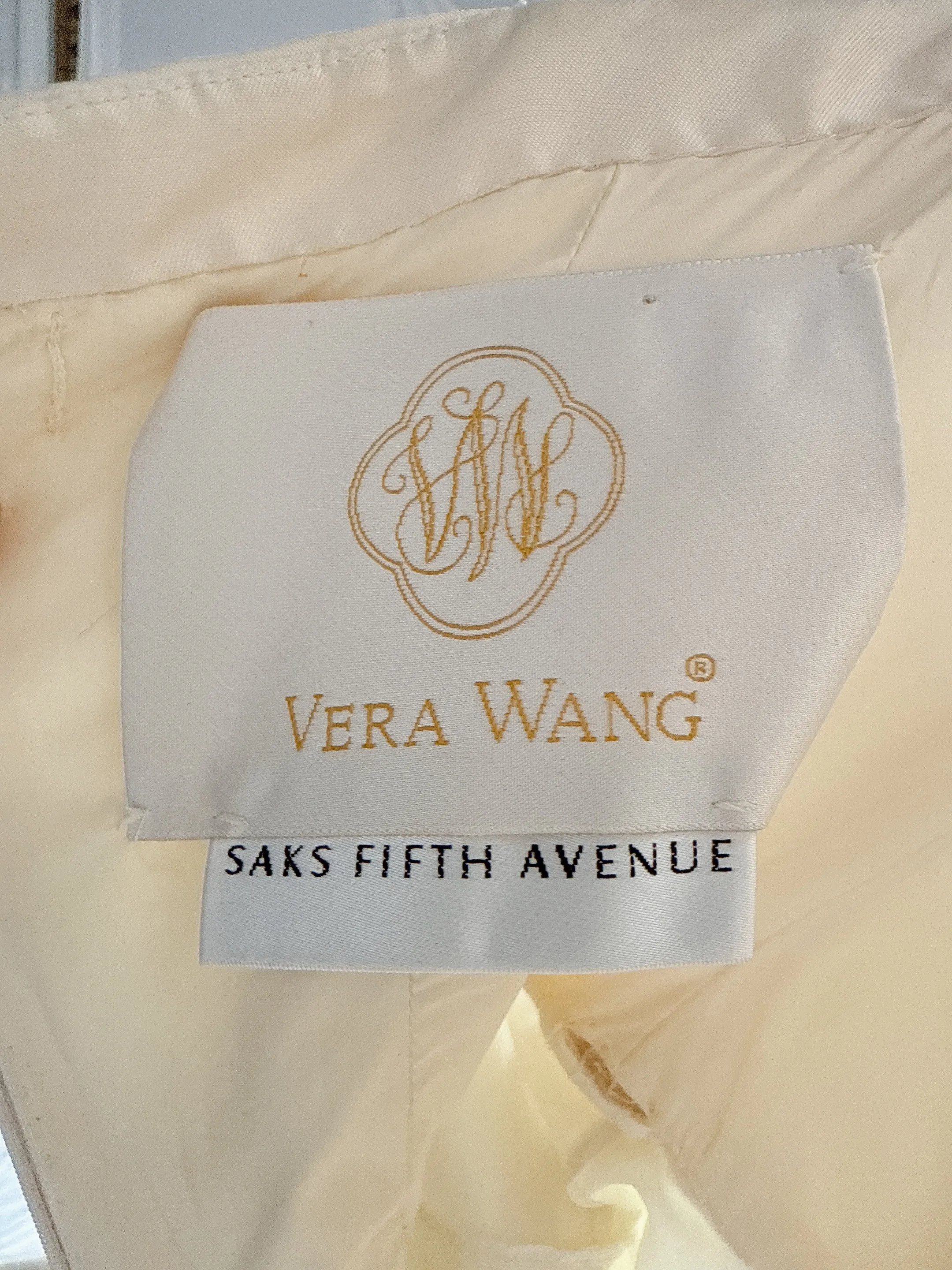 Vintage Vera Wang Silk Mikado Gown - L US 10