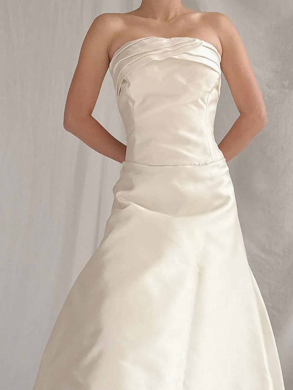 Vintage Vera Wang Silk Mikado Gown - L US 10