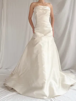 Vintage Vera Wang Silk Mikado Gown - L US 10