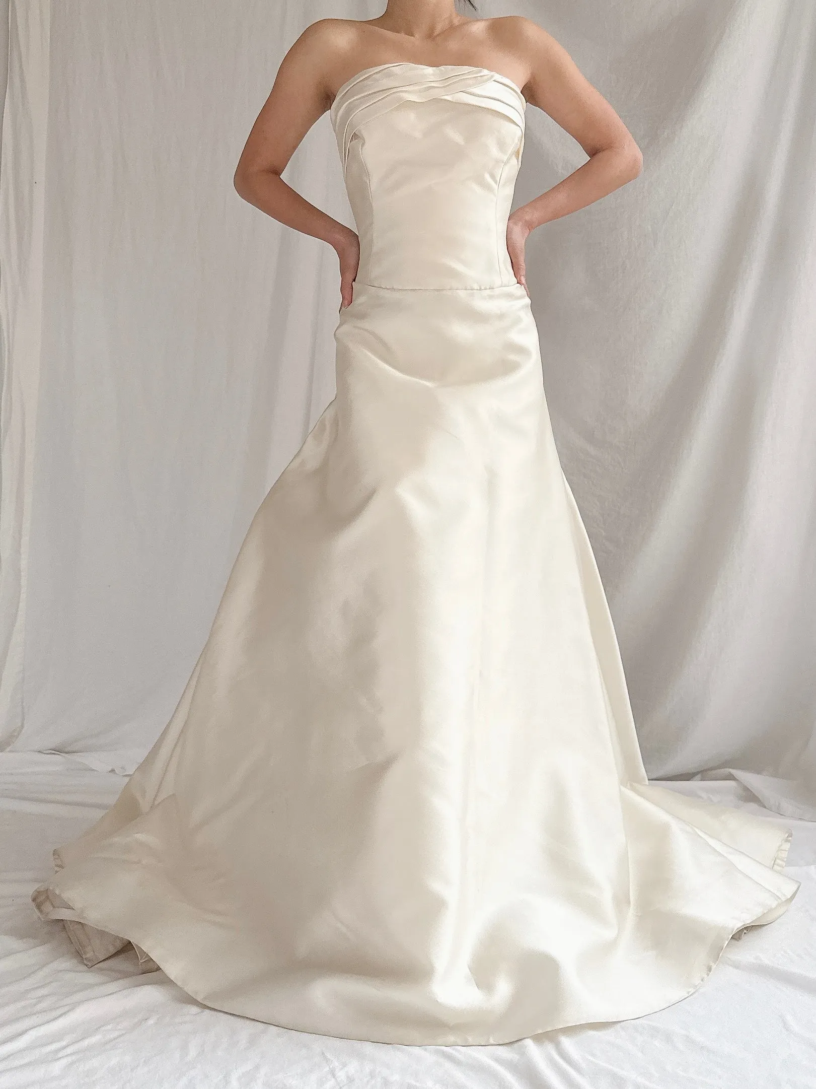 Vintage Vera Wang Silk Mikado Gown - L US 10