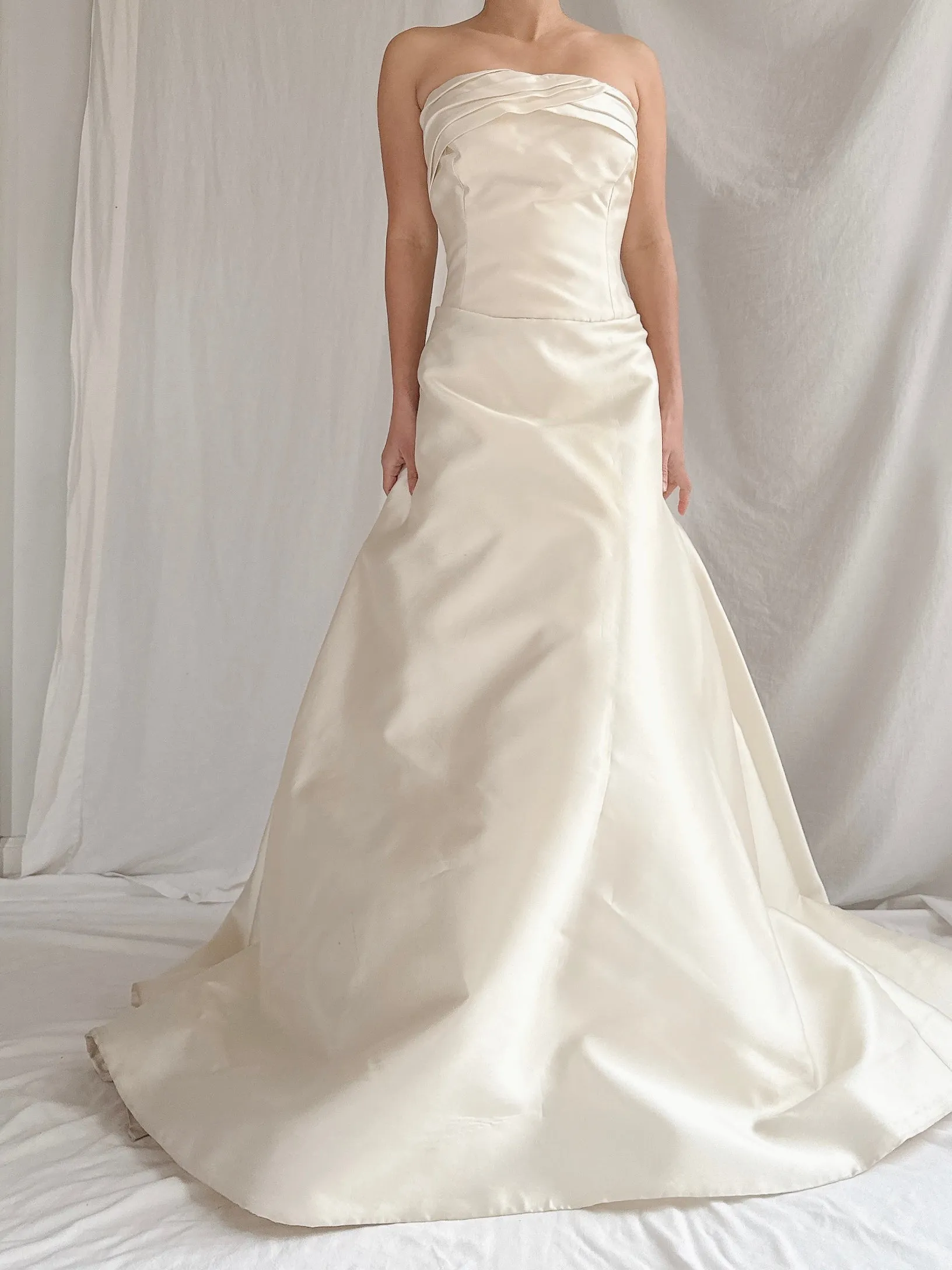 Vintage Vera Wang Silk Mikado Gown - L US 10