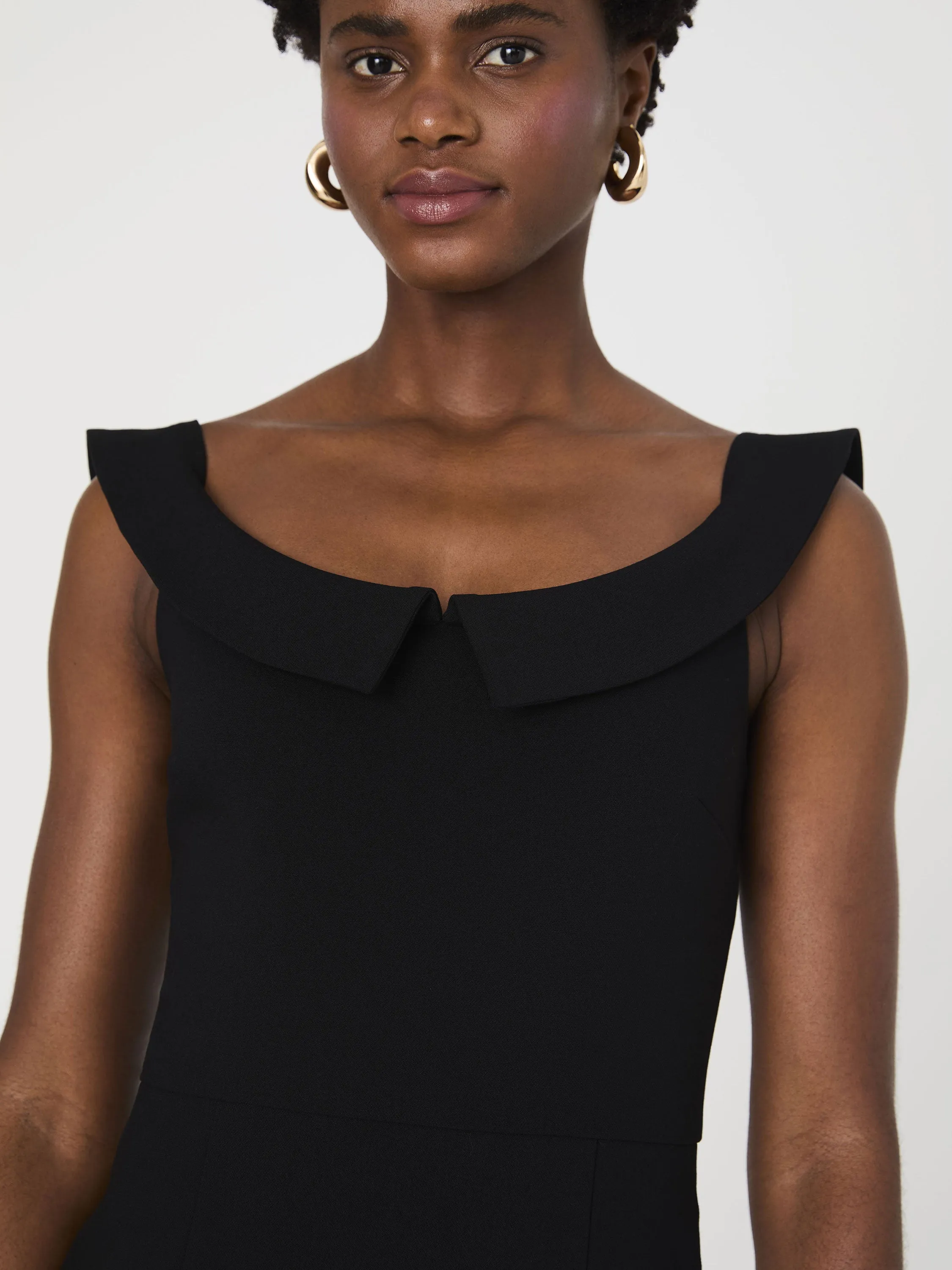 Whisper Collar Mini Dress