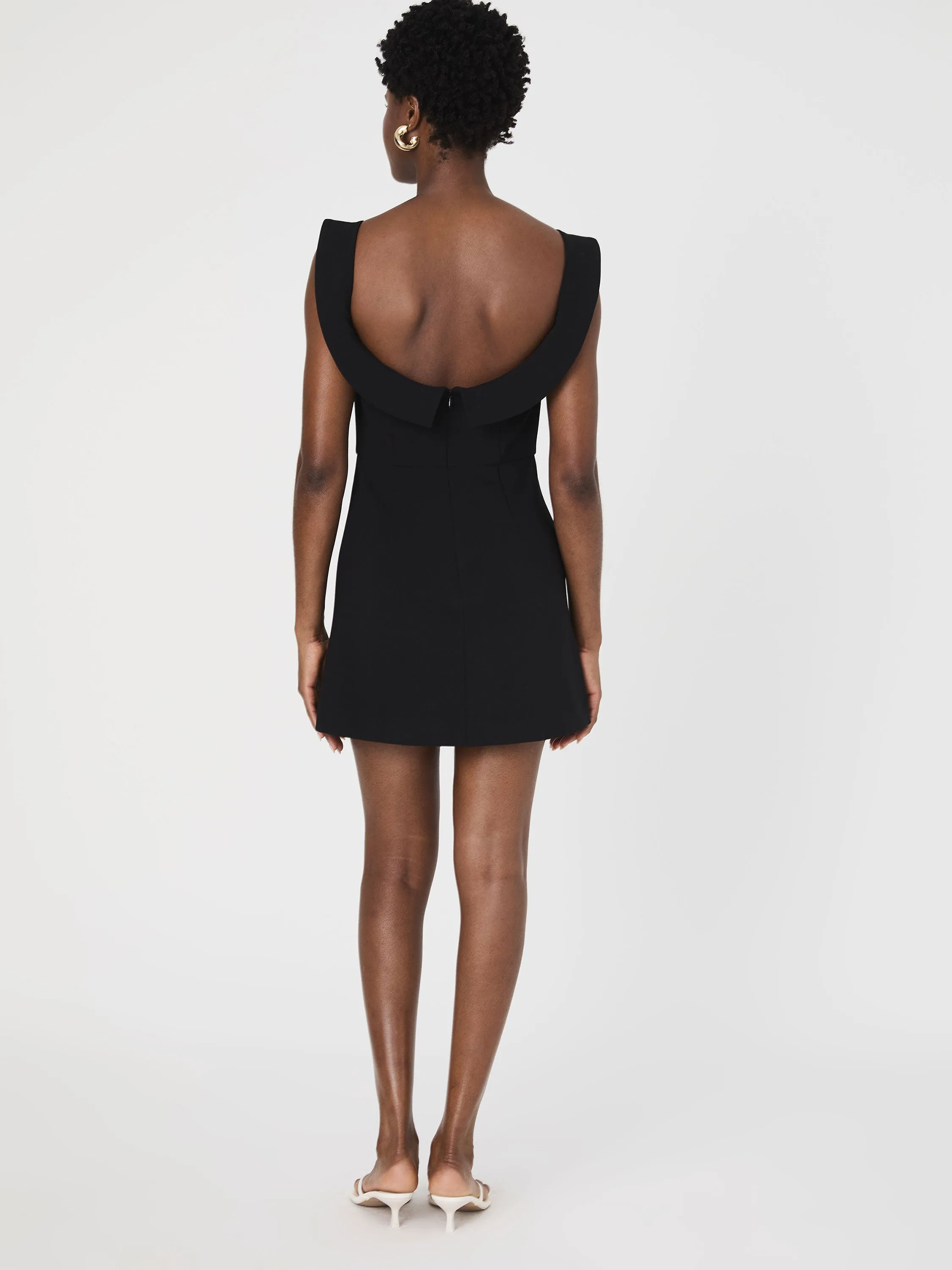 Whisper Collar Mini Dress