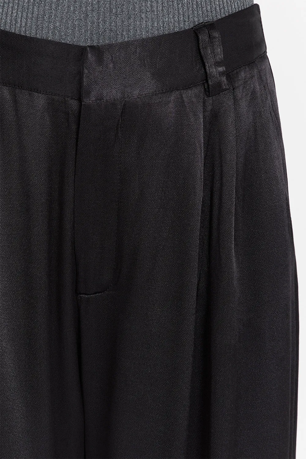 ZOE SLATE SATIN PANT